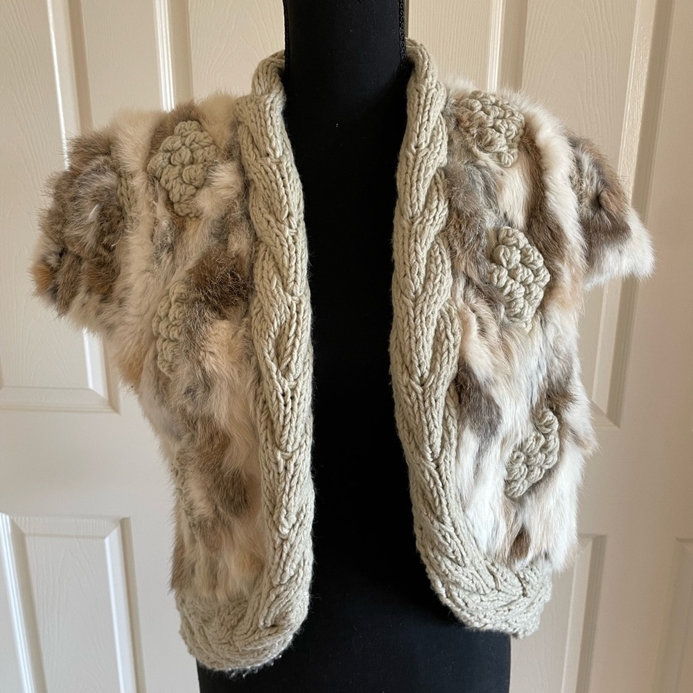 Love Token Rabbit Fur Vest